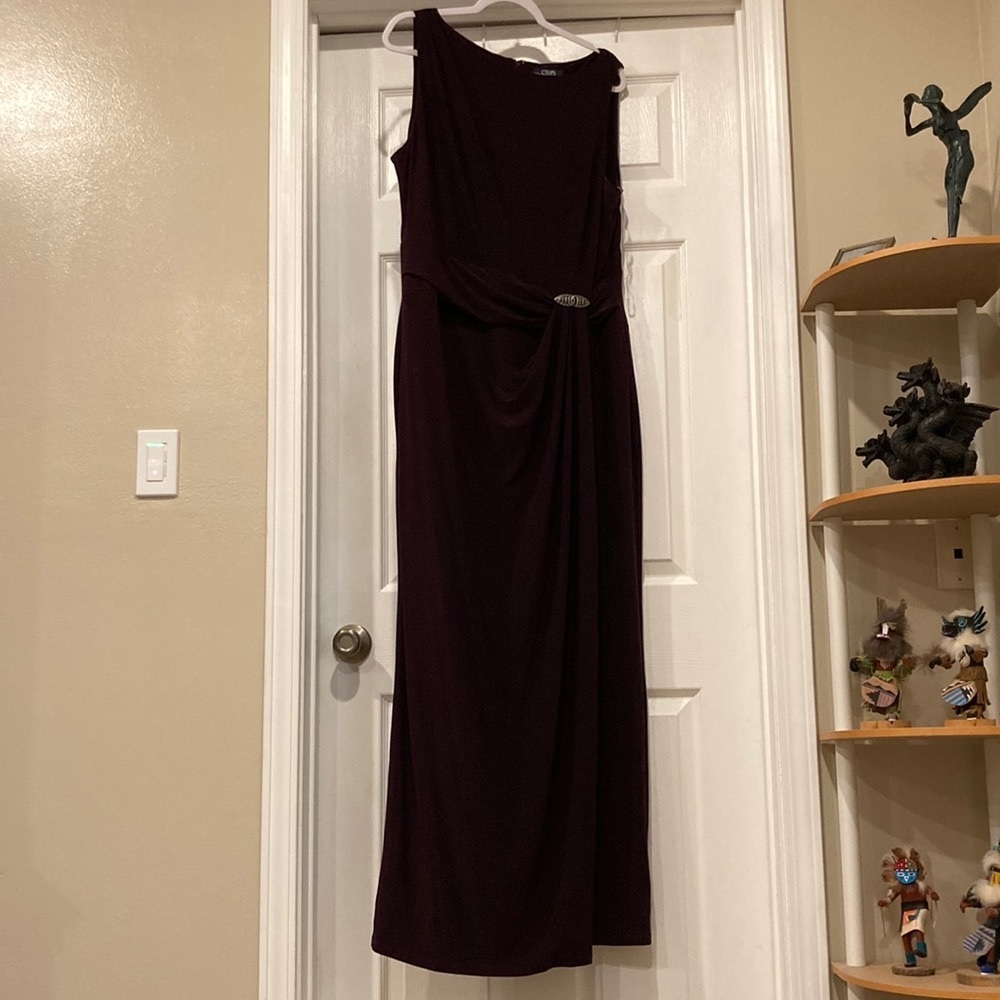 Chaps Womens Plus Full Length Gown Wedding